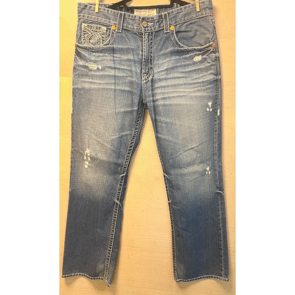 Big‎ Star Vintage Collection Pioneer Distressed Straight Leg Women 36 Reg Jeans